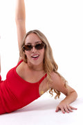 Ensemble GlowRevolution™ Rouge - Tank top et Short Crunch MAREA