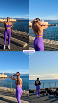 Ensemble SeamlessSolution™ Violet - Brassière et legging KARA