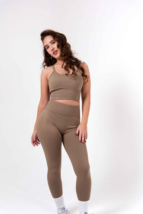 BRASSIÈRE DE YOGA - "BELLA" BEIGE