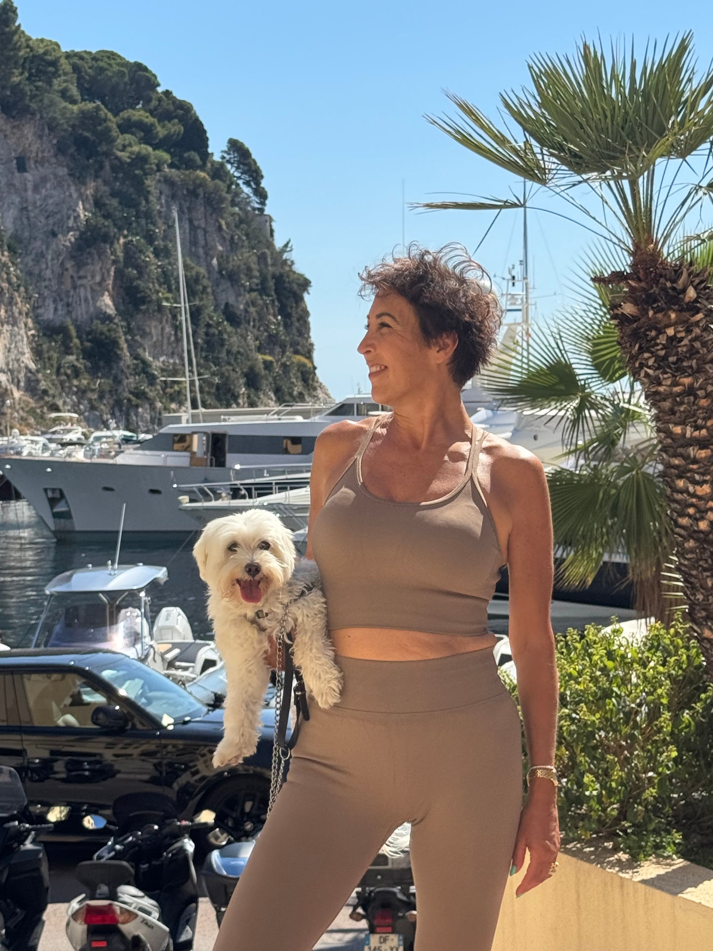 BRASSIÈRE DE YOGA - "BELLA" BEIGE