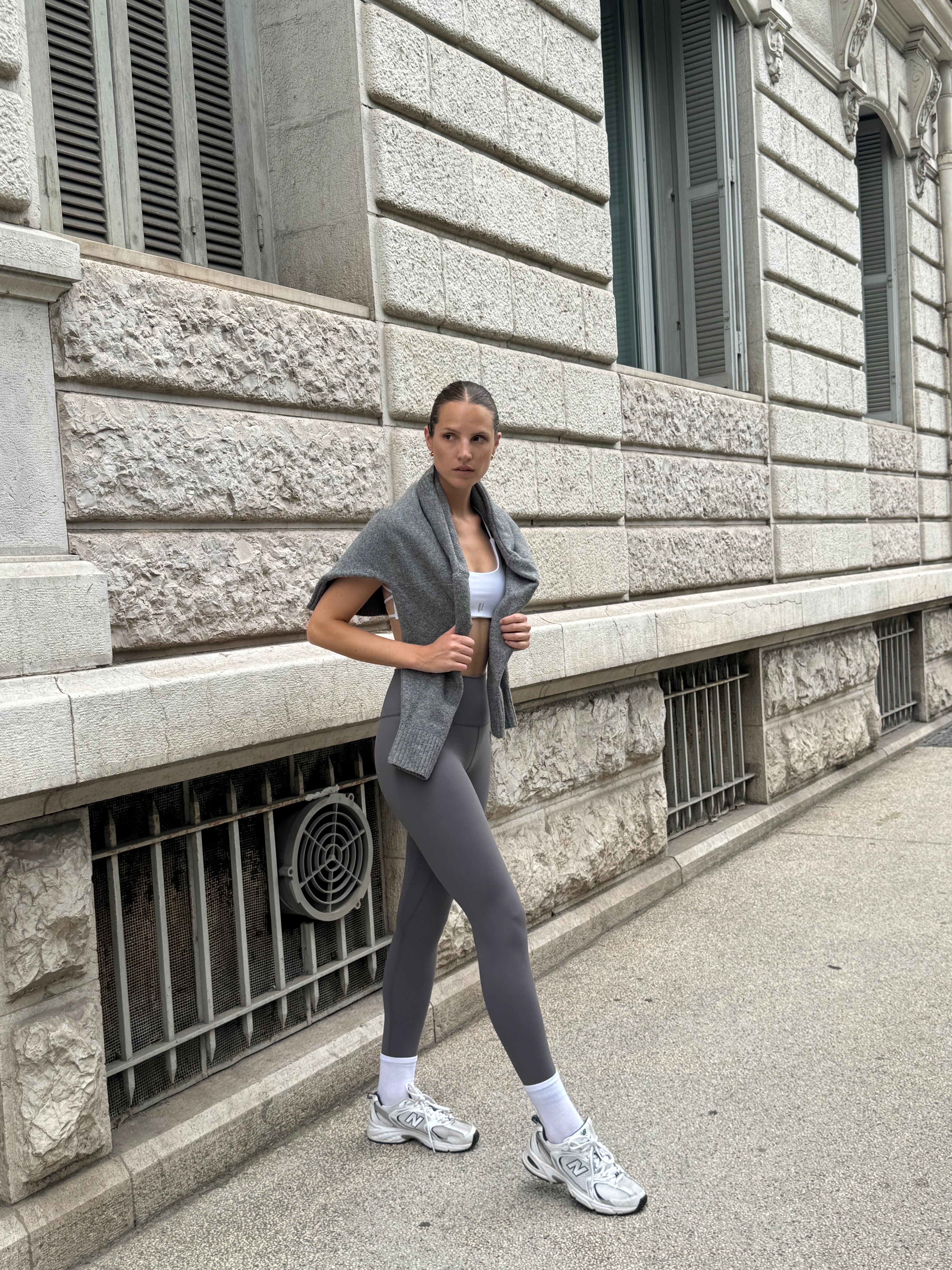 Legging Gris Ultra Fin - Taille Haute Sculptant confort