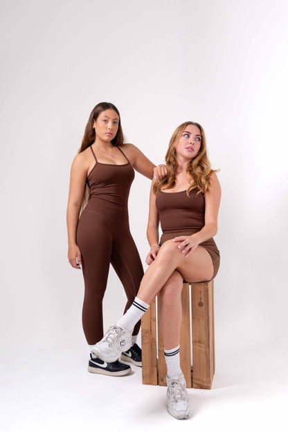 ENSEMBLE DE YOGA - "YALE" BORDEAUX