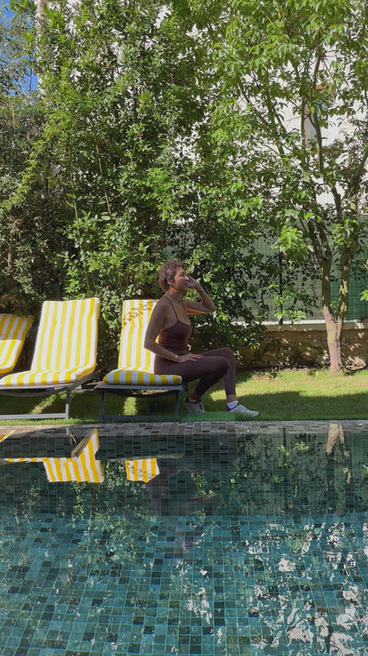 LEGGING DE YOGA Signature- "MARA" MARRON